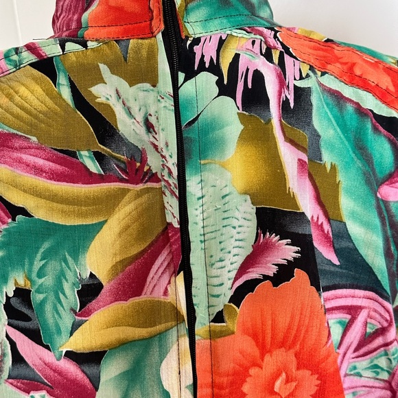 Vintage Karen Alexander Multicolored Belted Ruched Floral Print Dress Size 6 - Picture 6 of 10